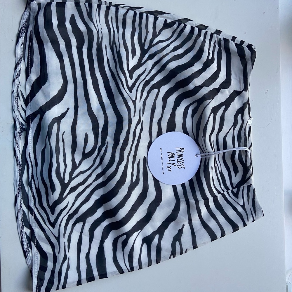 Princess Polly Zebra Print Mini Skirt